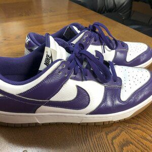 Nike Dunk Low By You Retro Sneaker Men’s  Sz 11.5 Purple White FN0569-900